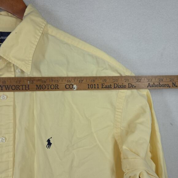 Vtg Ralph Lauren Shirt Mens XXL Yellow Blake Button Down Long Sleeve Big & Tall - Picture 3 of 11